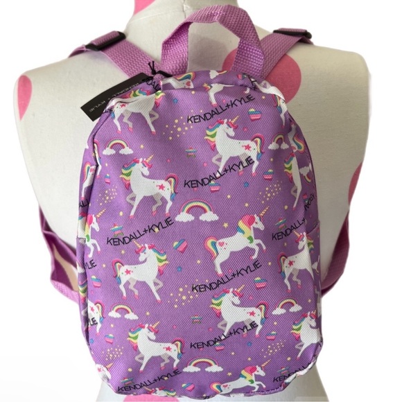 Kendall & Kylie Handbags - NWT Kendall & Kylie Unicorn Rainbow Purple Mini Backpack